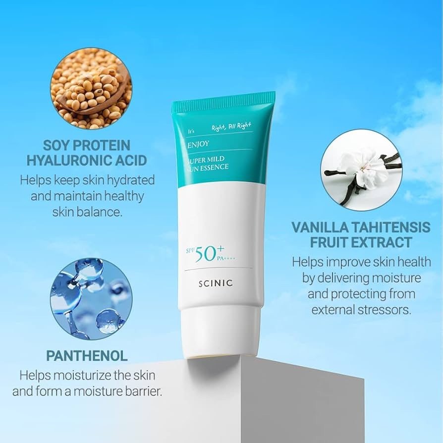 Protector solar Enjoy Super Mild Sun Essence de Scinic