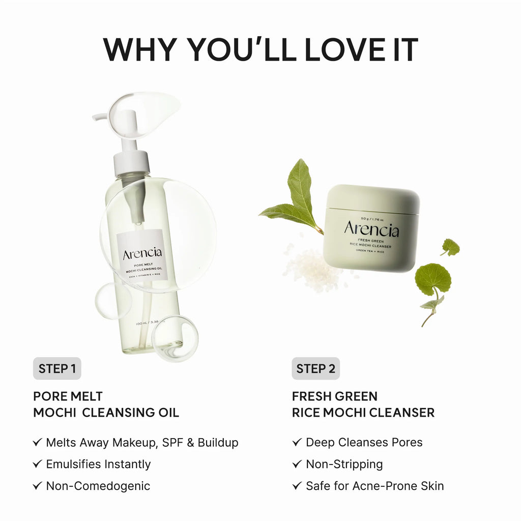 Dúo de doble limpieza: Pore Melt Double Cleansing de Arencia