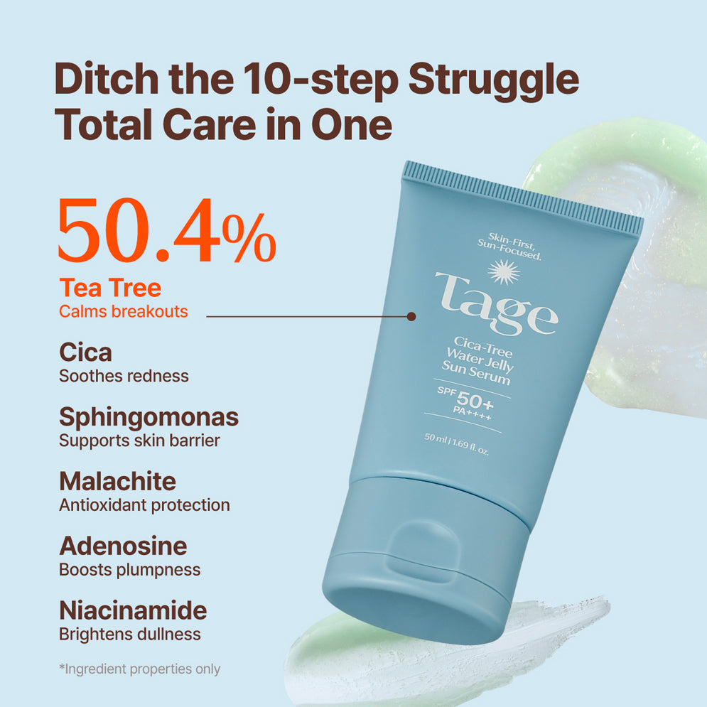 Protector solar Cica-Tree Water Jelly Sun Serum de Tage