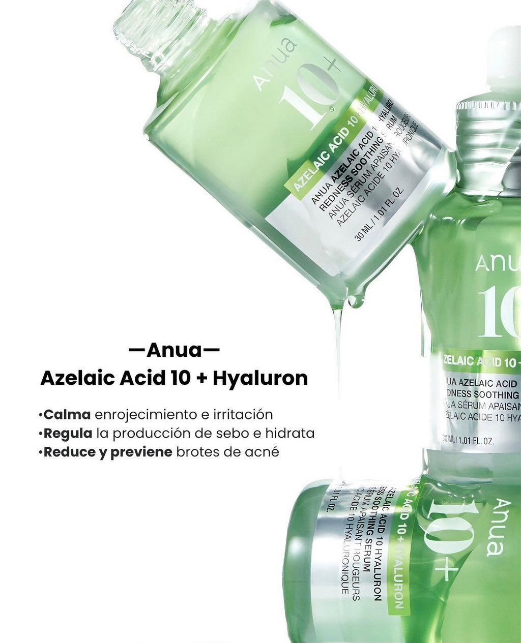 Azelaic Acid 10 Hyaluron Redness Soothing Serum de Anua