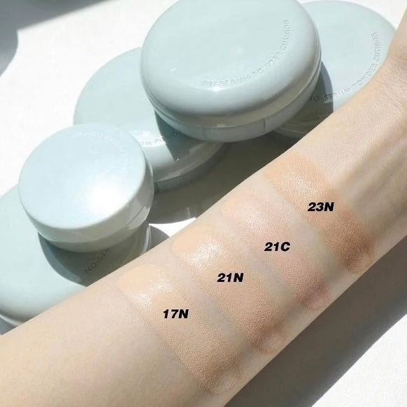 (Cushion matificante): No Sebum Powder Cushion SPF 29 PA++ de Innisfree