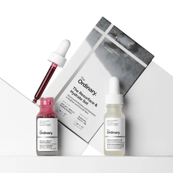 Set de exfoliante + hidratante: The Resurface & Hydrate Set de The Ordinary