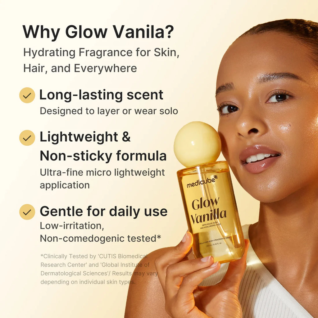 Glow Vanilla Hair & Body Fragrance Mist de Medicube