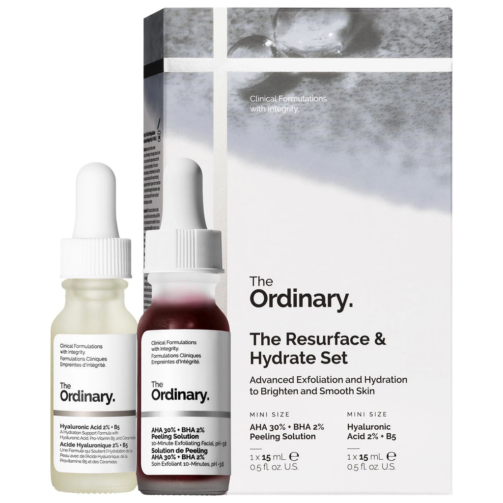 Set de exfoliante + hidratante: The Resurface & Hydrate Set de The Ordinary