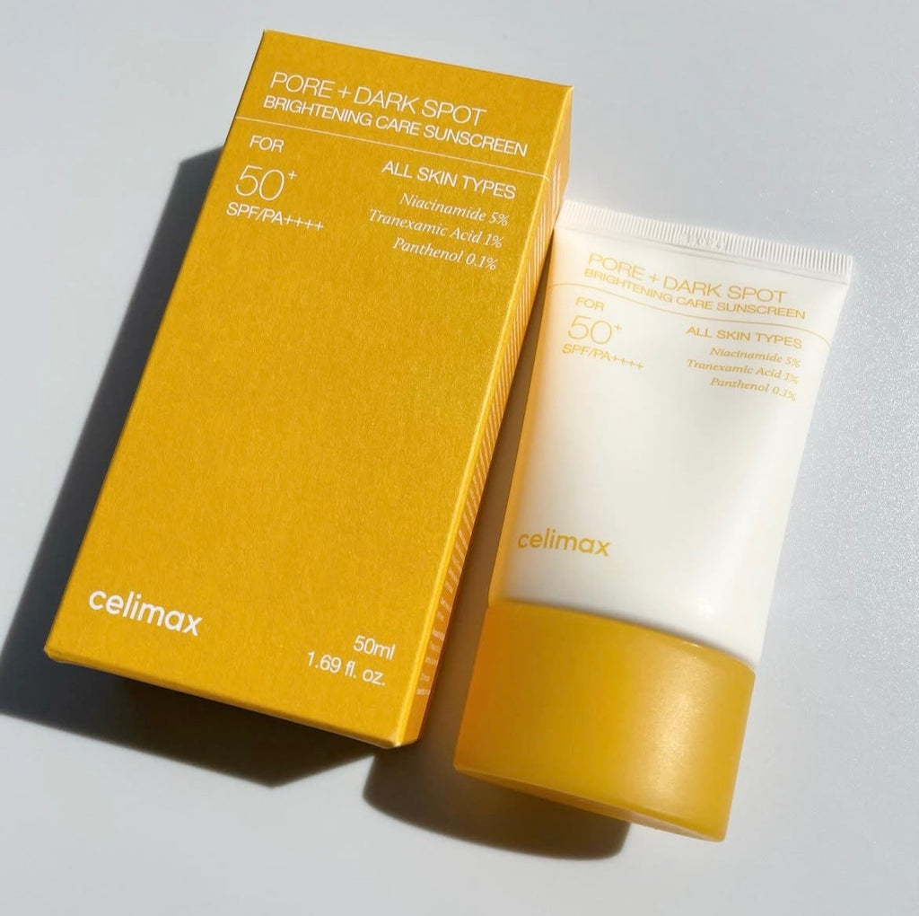 Protector solar Pore + Dark Spot Brightening Care Sunscreen SPF50+ PA++++ de Celimax