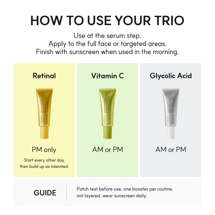Skin Clarifying Booster Shot Trio de Arencia