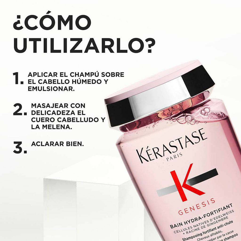 (80ml) Shampoo fortificante: Genesis Bain Hydra-Fortifiant Shampoo de KÉRASTASE