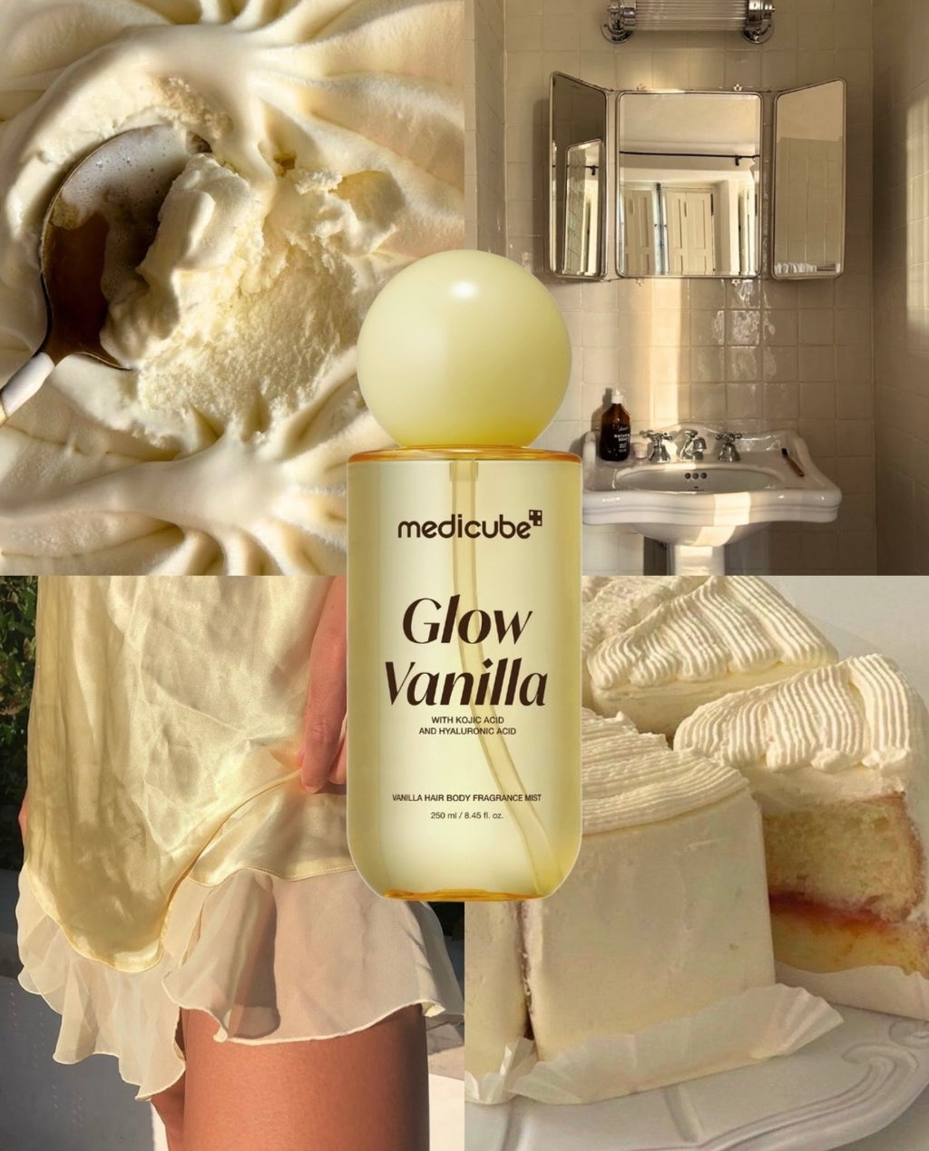 Glow Vanilla Hair & Body Fragrance Mist de Medicube