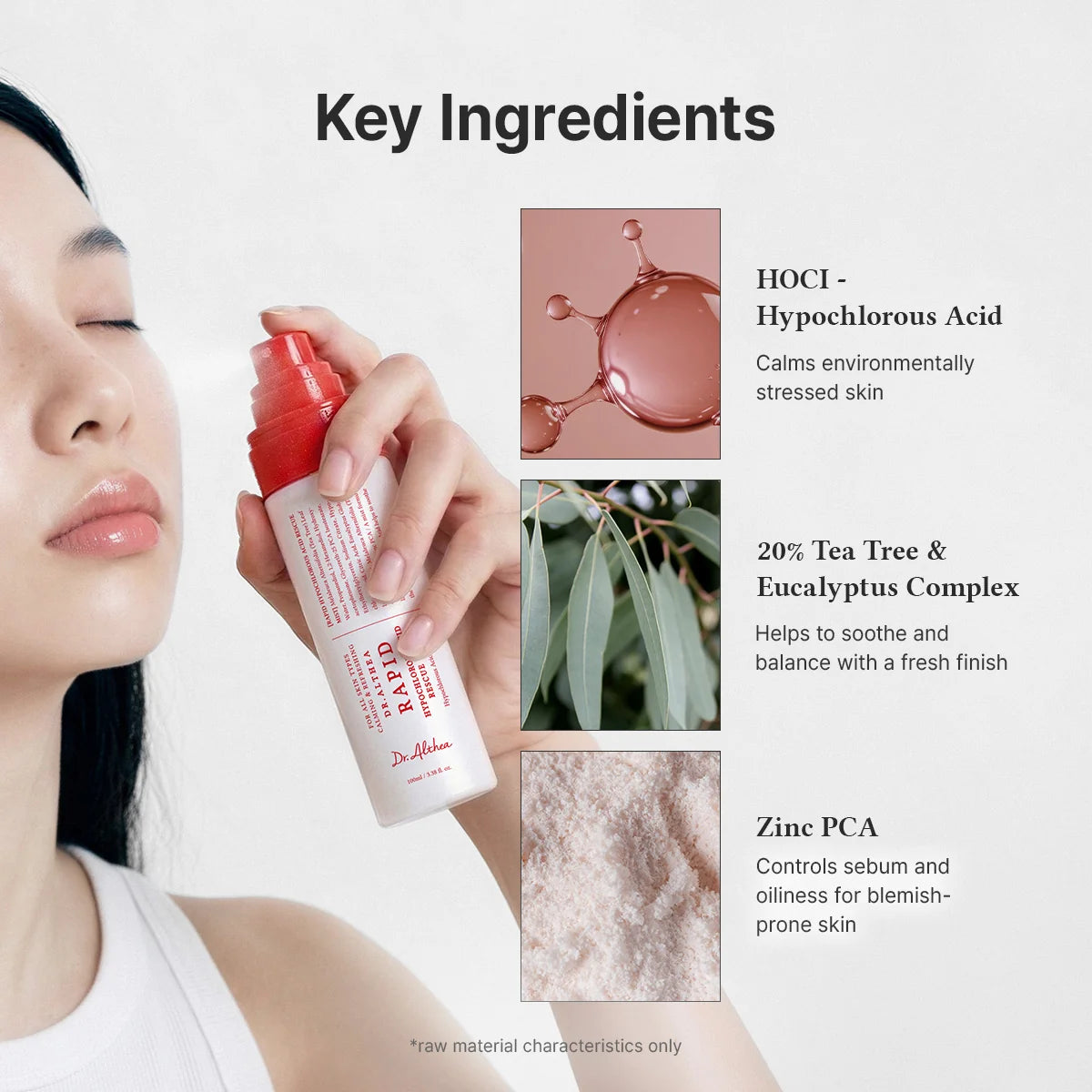 (60ml) Rapid Hypochlorous Acid Rescue Mist de Dr. Althea
