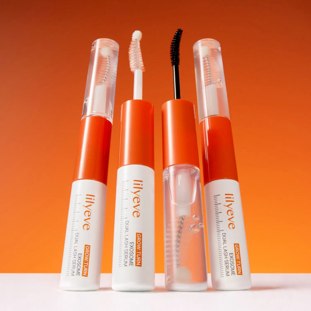 (Máscara de pestañas + serum) Grow Turn Exosome Dual Lash Serum de Lilyeve