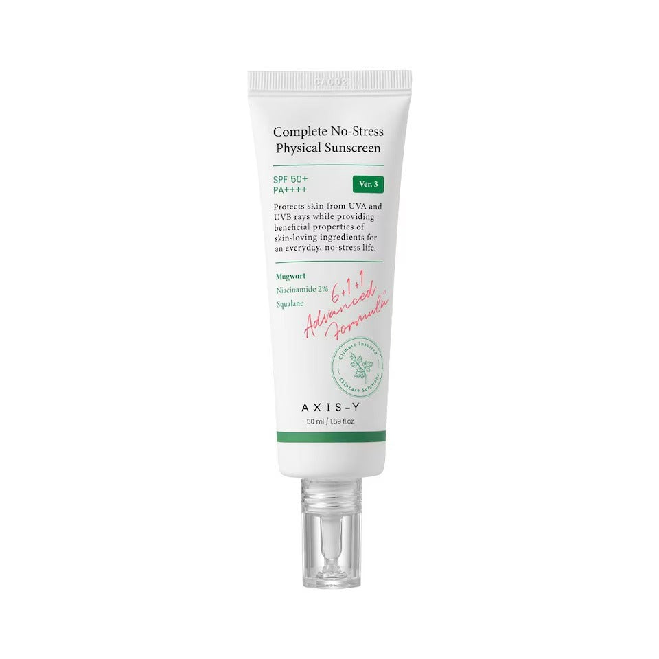 Protector solar mineral Complete No-Stress Physical Sunscreen SPF 50+ PA ++++ de Axis Y