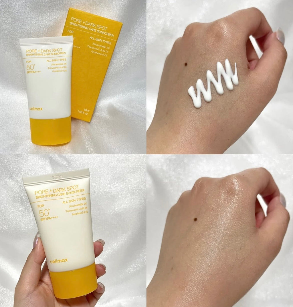 Protector solar Pore + Dark Spot Brightening Care Sunscreen SPF50+ PA++++ de Celimax