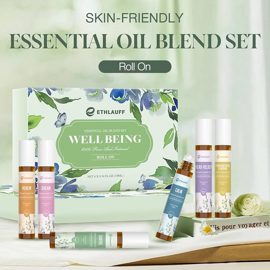 Set de aceites esenciales: Ethalauff Essential Relief Aromatherapy Massage