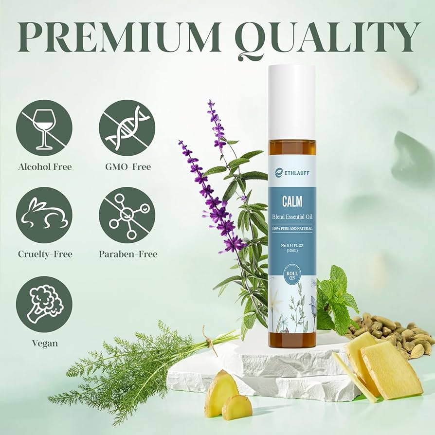 Set de aceites esenciales: Ethalauff Essential Relief Aromatherapy Massage