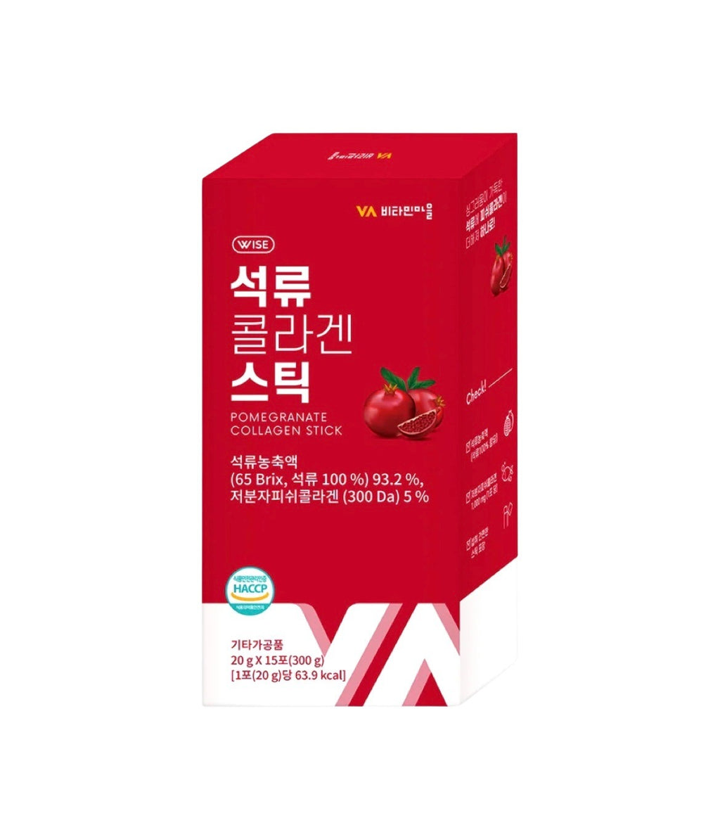 Suplemento de colágeno y granada: Vitamin village - Pomegranate Ultra Low Molecular Collagen Stick de Vitamin Village