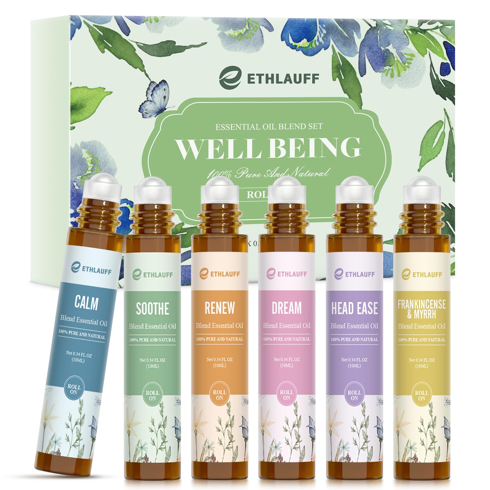 Set de aceites esenciales: Ethalauff Essential Relief Aromatherapy Massage