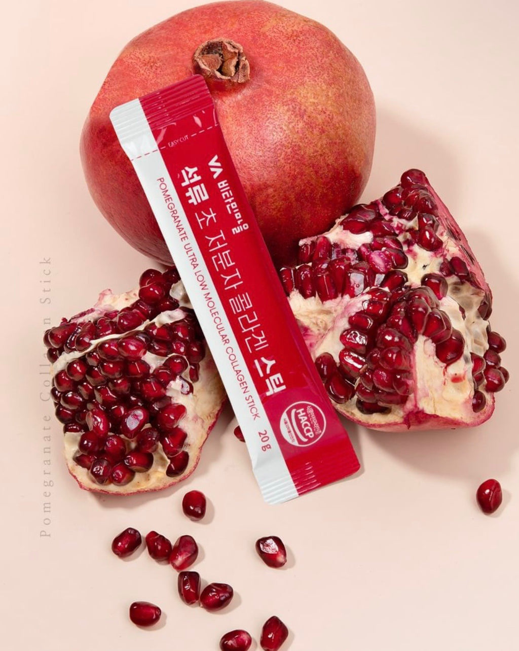 Suplemento de colágeno y granada: Vitamin village - Pomegranate Ultra Low Molecular Collagen Stick de Vitamin Village