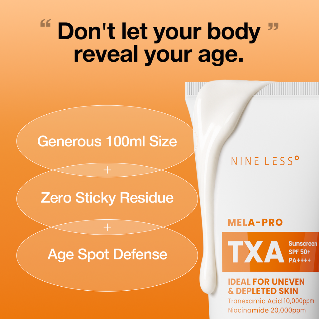 NUEVA VERSIÓN: Protector solar Mela Pro TXA Sunscreen de Nineless