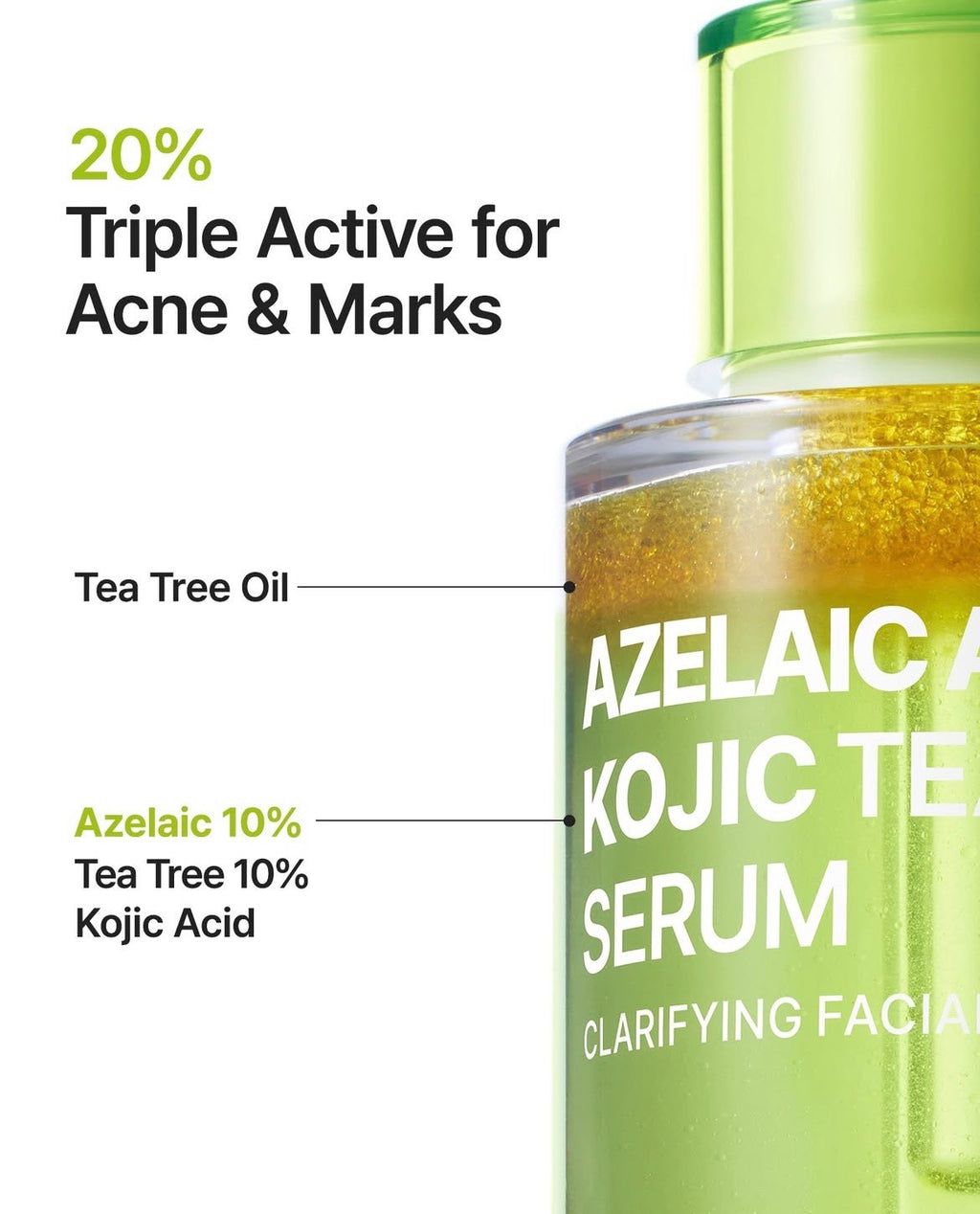 Azelaic Acid 10 Kojic Tea Tree Serum de Purito