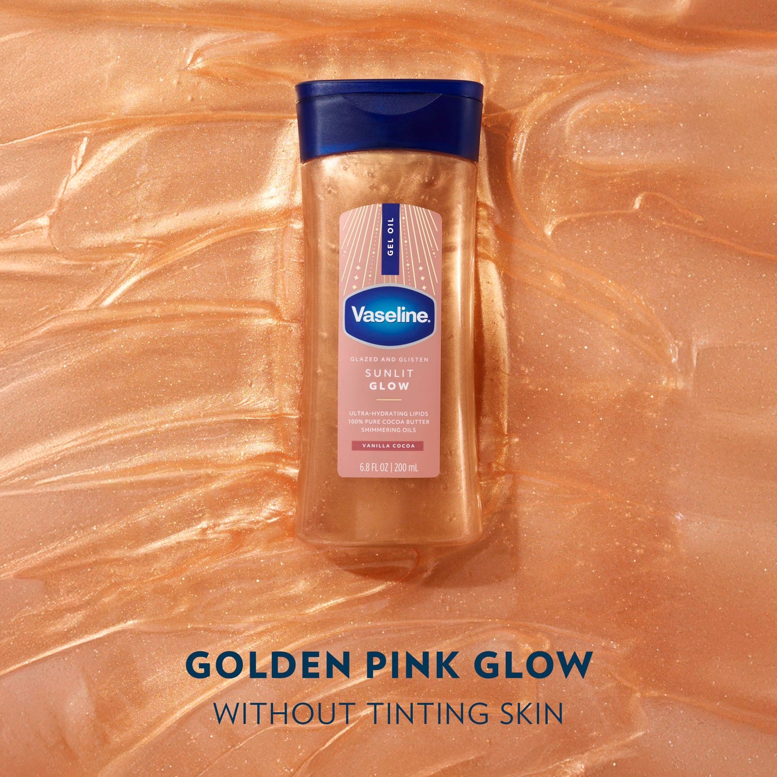 Gel iluminador corporal: Vaseline Glazed and Glisten