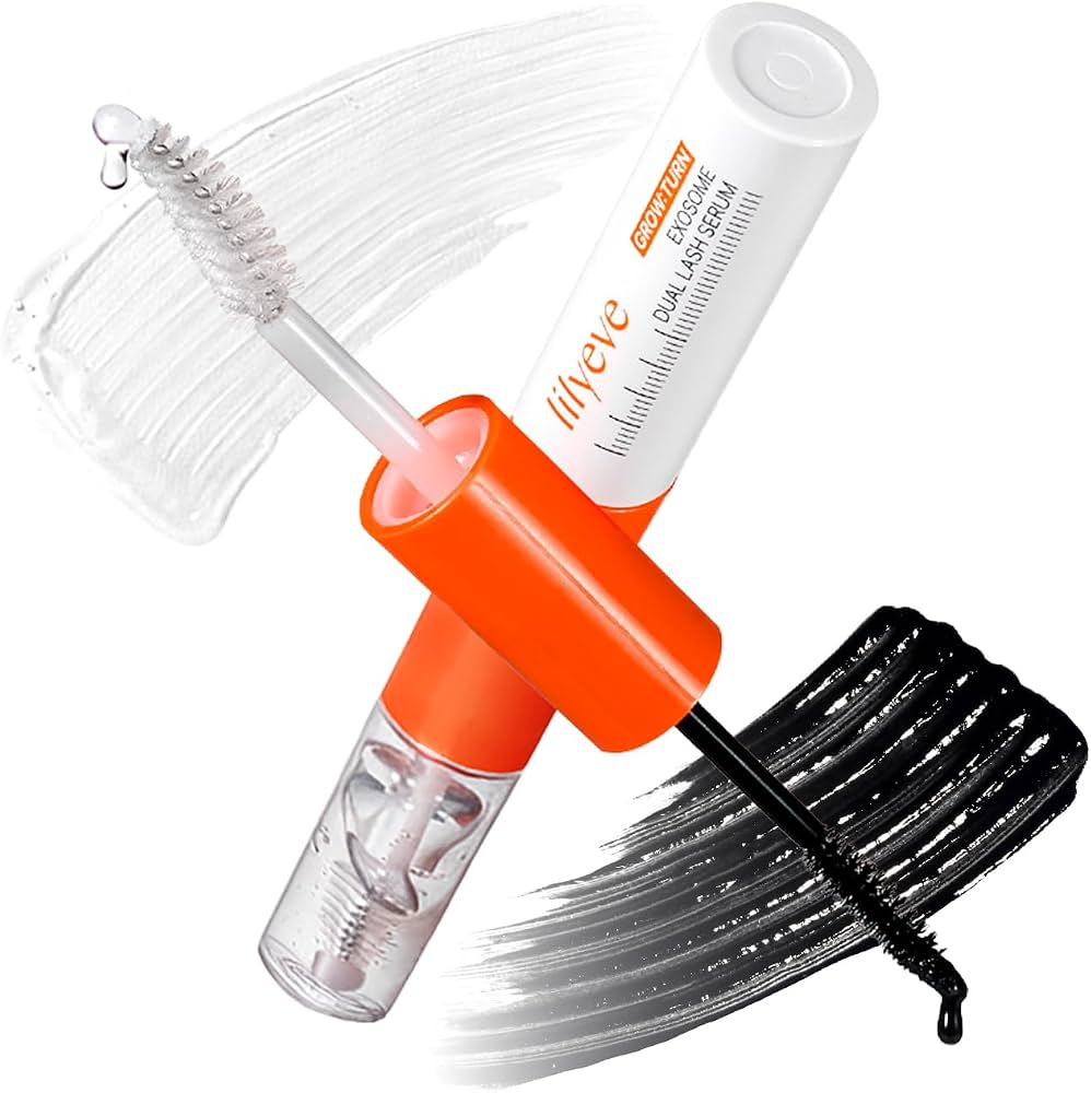 (Máscara de pestañas + serum) Grow Turn Exosome Dual Lash Serum de Lilyeve
