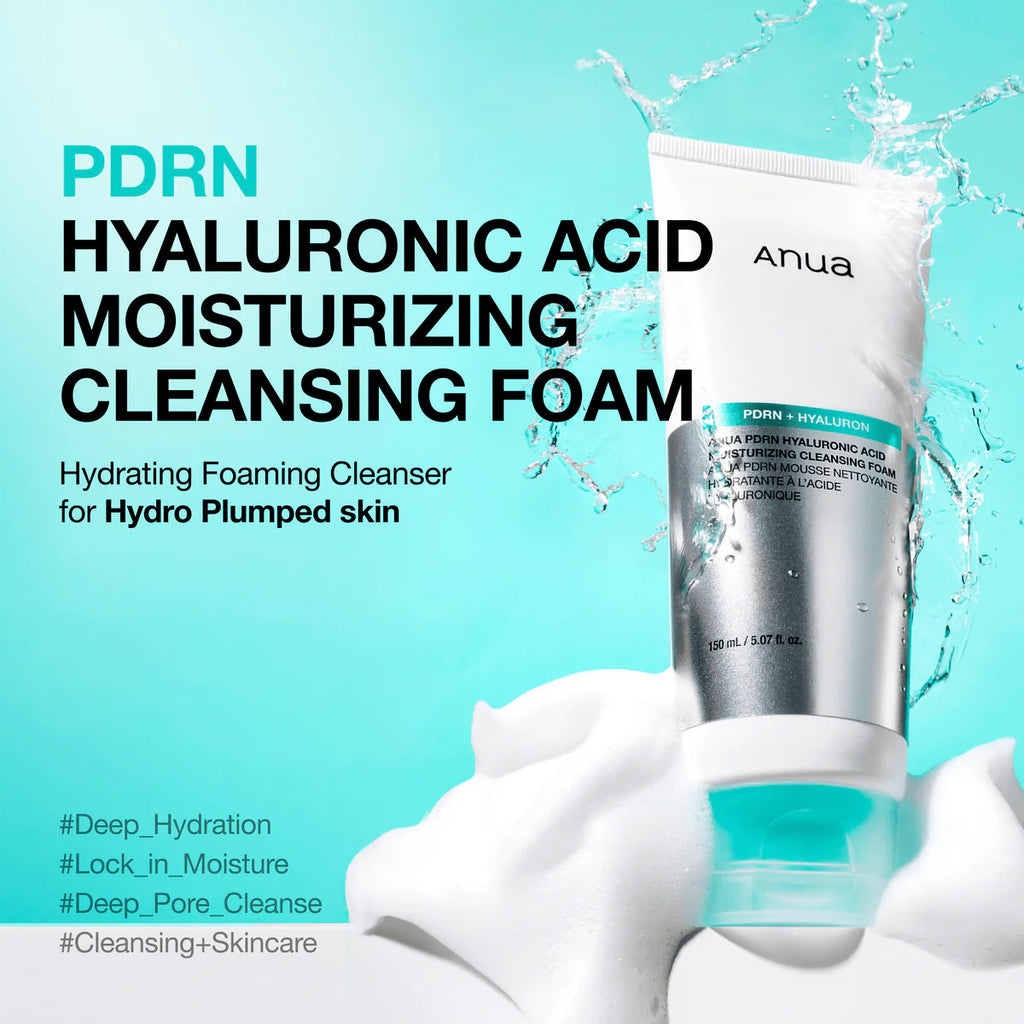 Limpiador facial PDRN Hyaluronic Acid Moisturizing Cleansing Foam de Anua