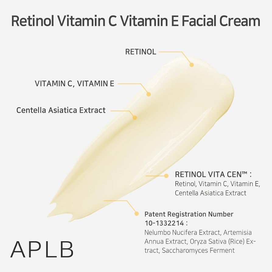 Retinol Vitamin C Vitamin E Facial Cream de APLB