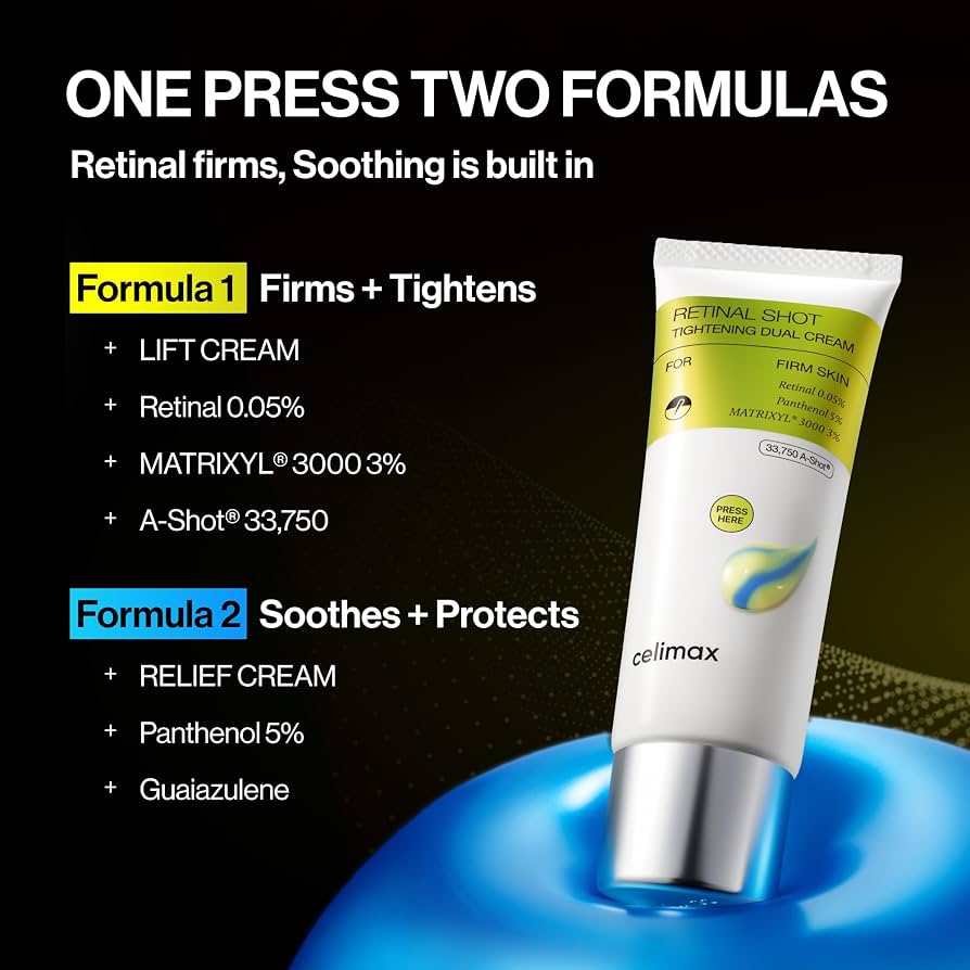 The Vita A Retinal Shot Tightening Dual Cream de Celimax