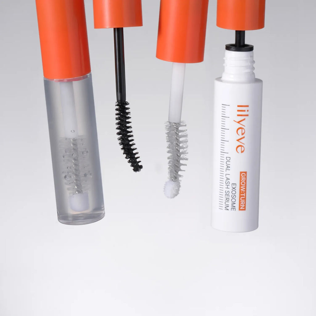 (Máscara de pestañas + serum) Grow Turn Exosome Dual Lash Serum de Lilyeve
