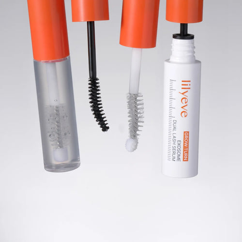 (Máscara de pestañas + serum) Grow Turn Exosome Dual Lash Serum de Lilyeve