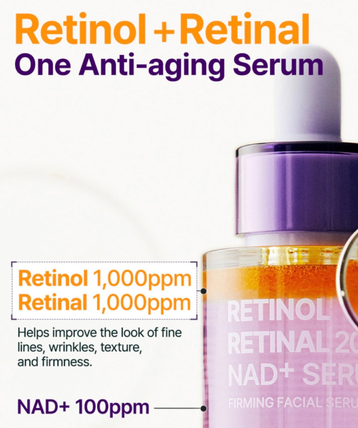 Retinol Retinal 2000 NAD+ Serum de Purito