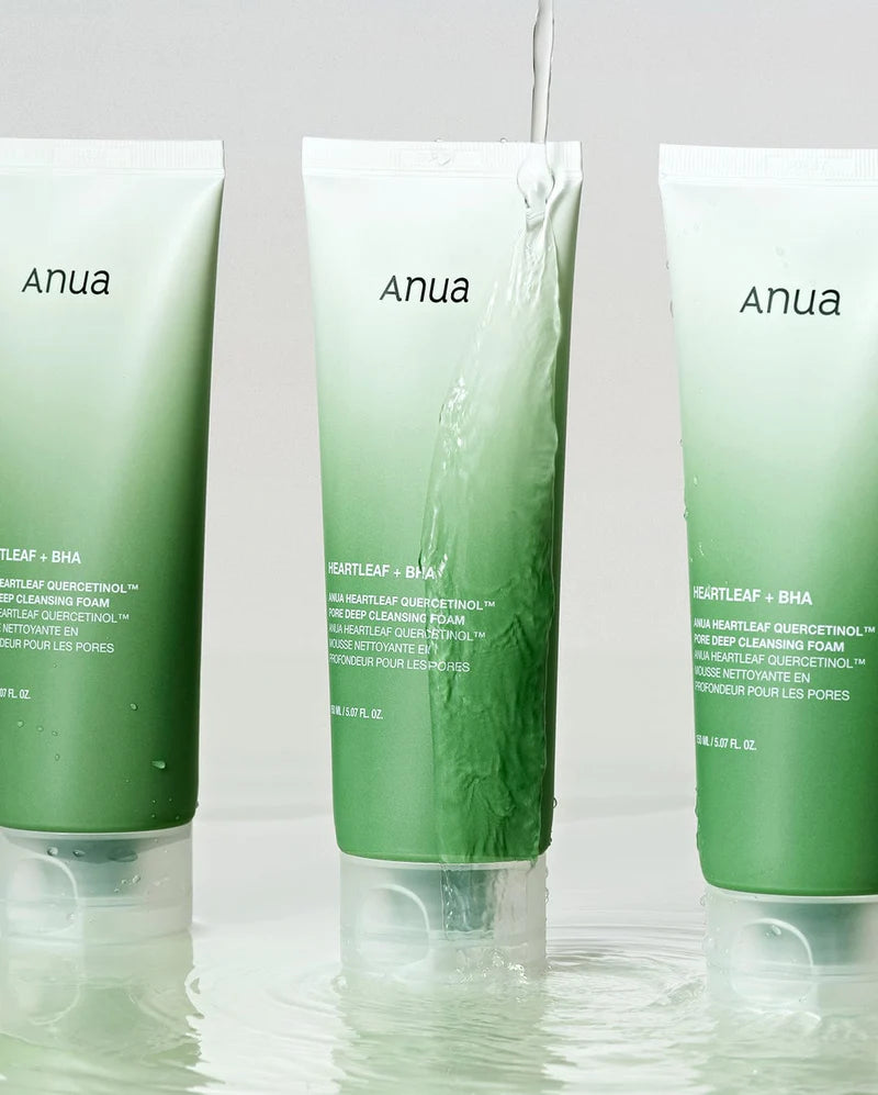 Limpiador facial Heartleaf Quercetinol Pore Deep Cleansing Foam de Anua