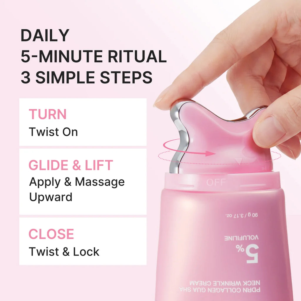 PDRN Collagen Gua Sha Neck Wrinkle Cream de Medicube