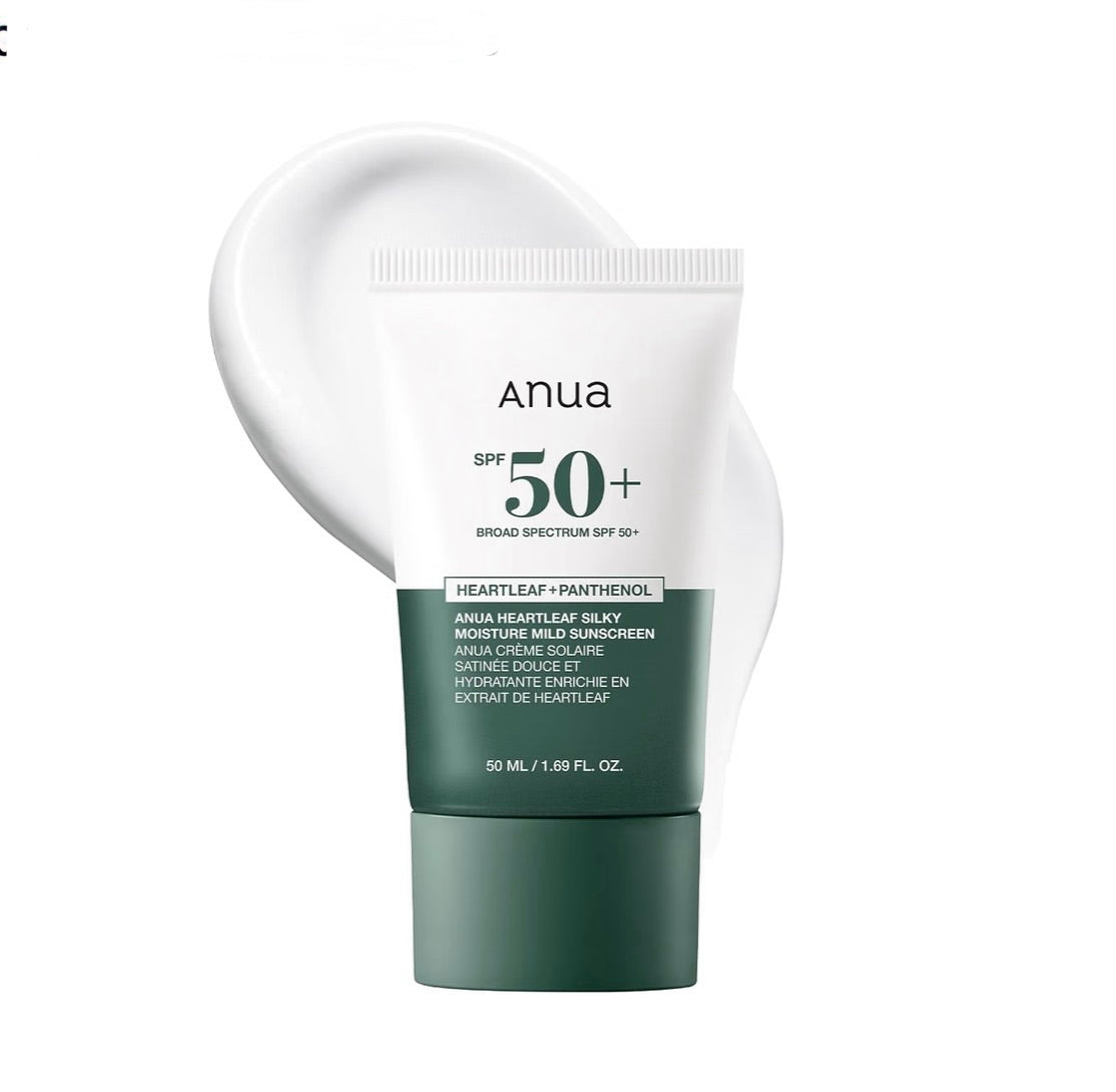 Protector solar Heartleaf Silky Moisture Sun Cream de Anua