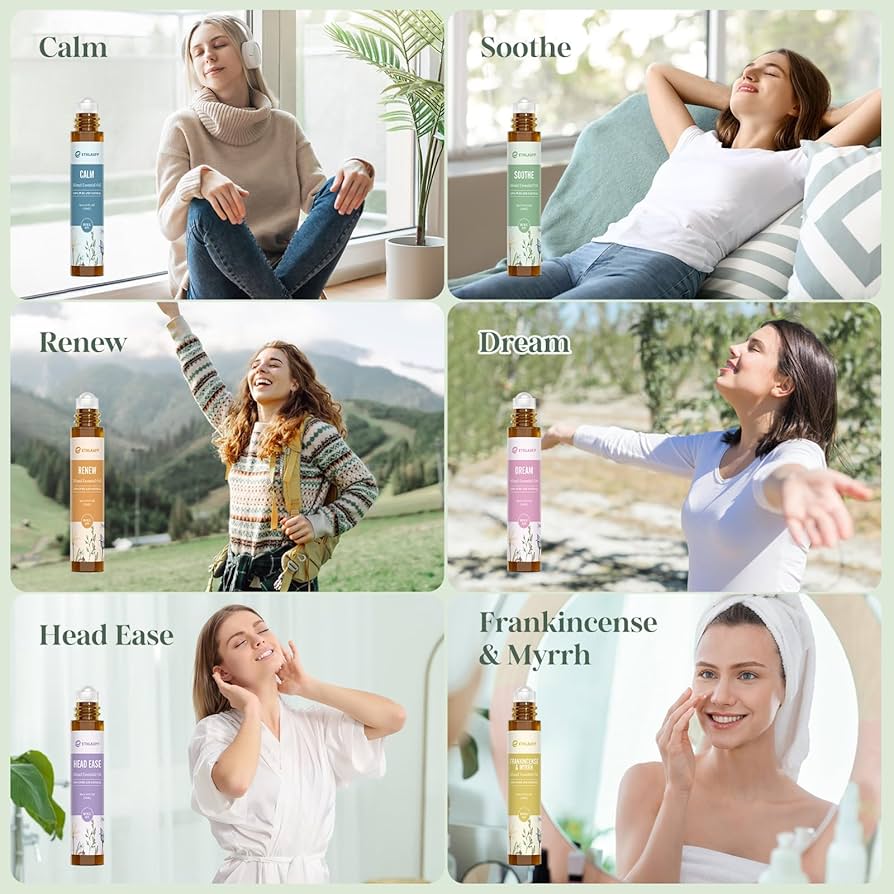 Set de aceites esenciales: Ethalauff Essential Relief Aromatherapy Massage