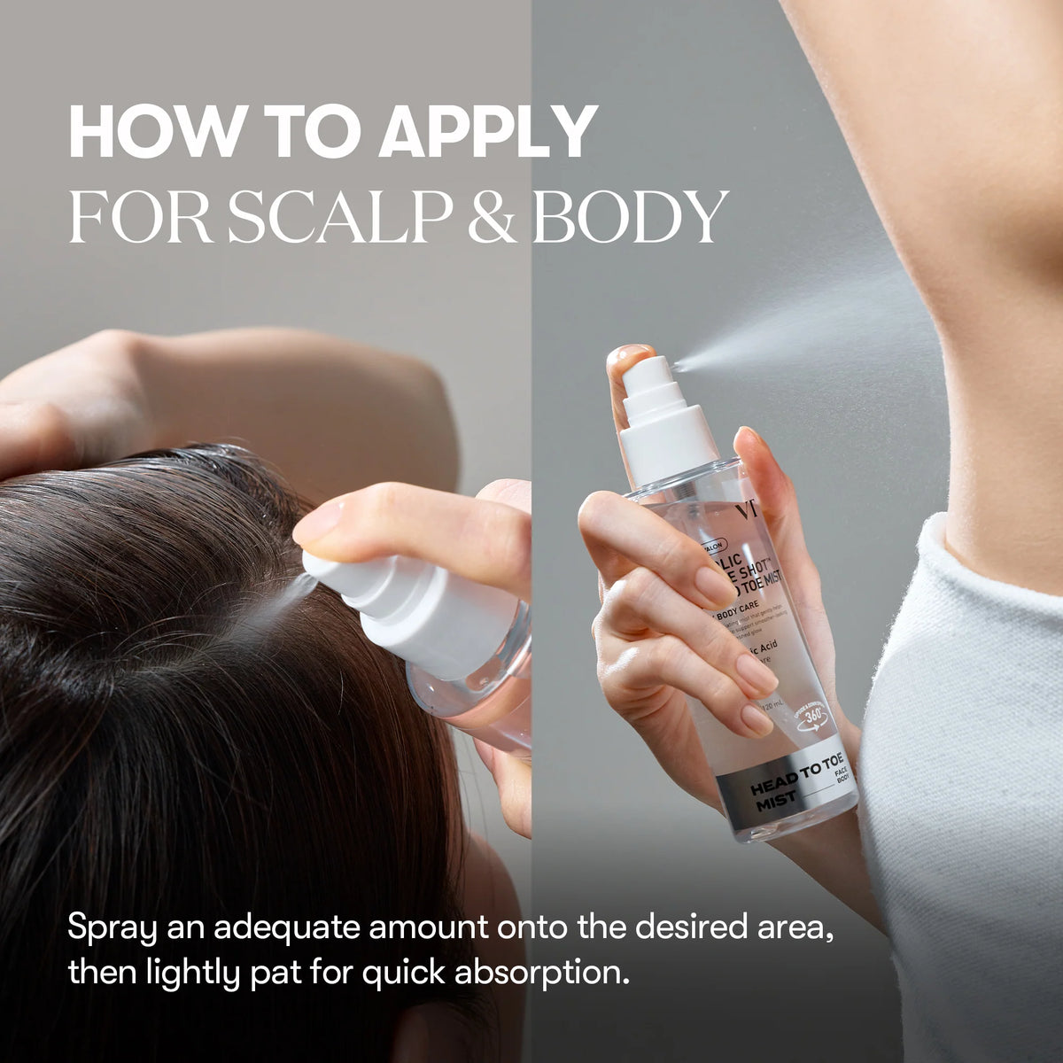 Glycolic Reedle Shot Head To Toe Mist de VT Cosmetics