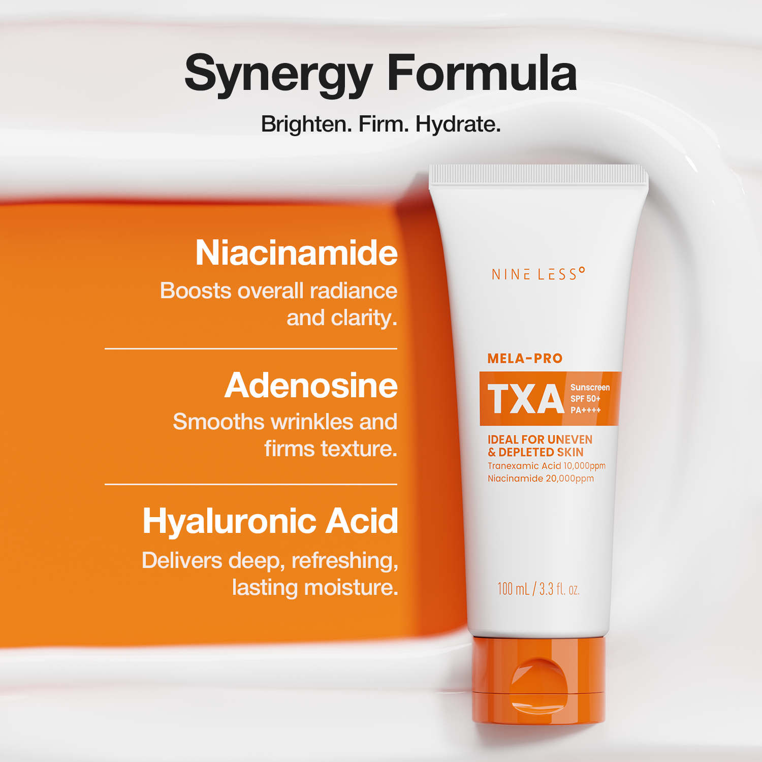NUEVA VERSIÓN: Protector solar Mela Pro TXA Sunscreen de Nineless