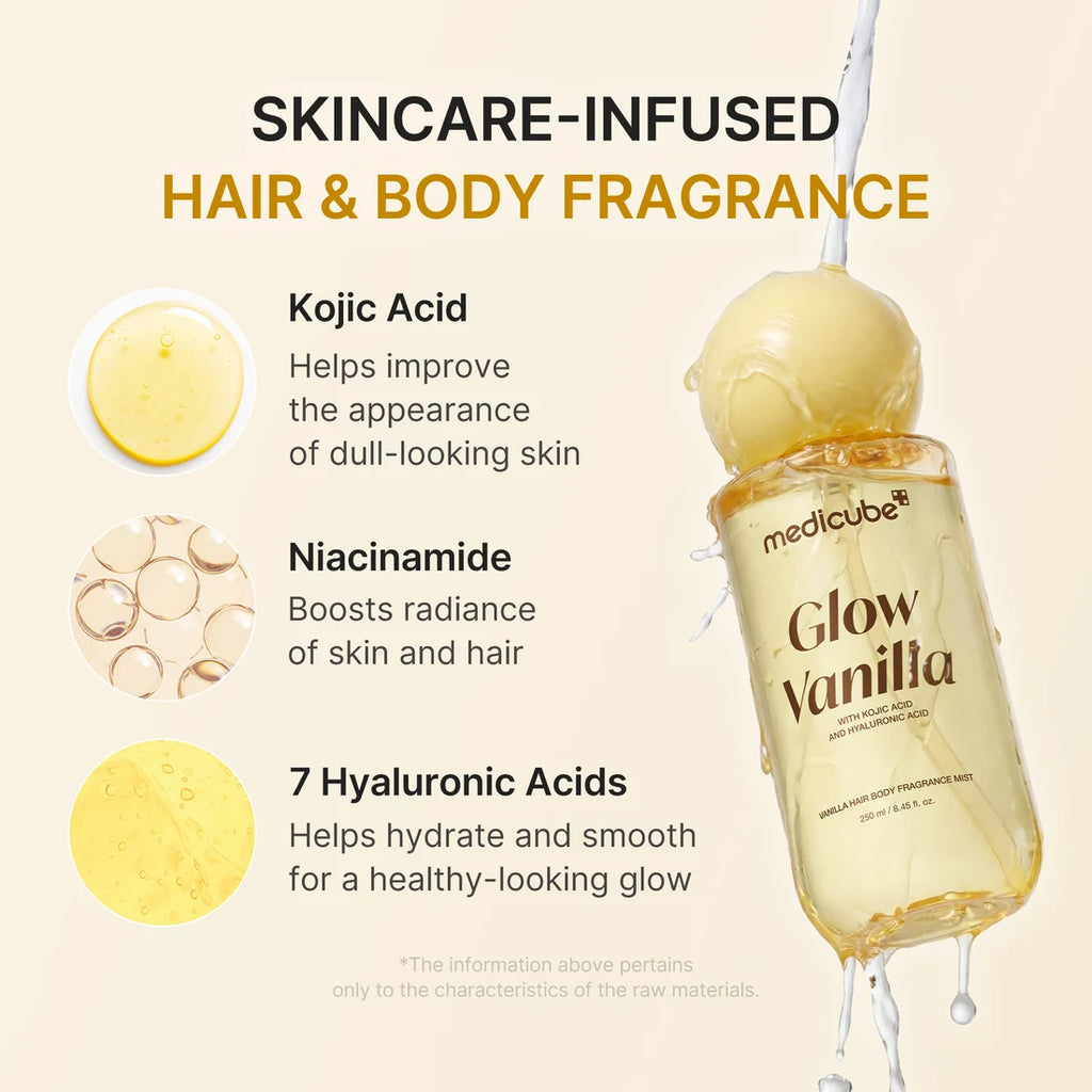 Glow Vanilla Hair & Body Fragrance Mist de Medicube