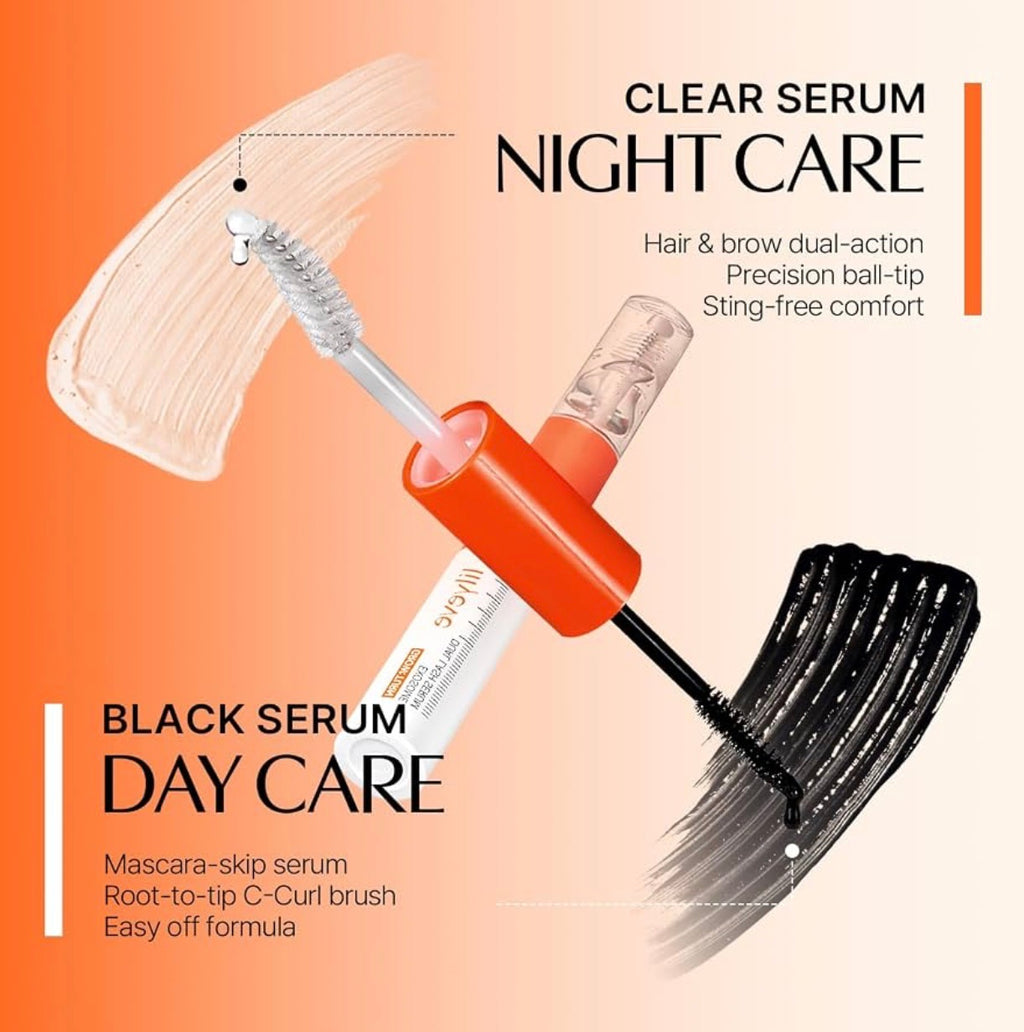(Máscara de pestañas + serum) Grow Turn Exosome Dual Lash Serum de Lilyeve