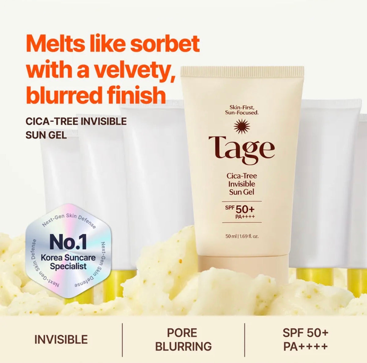 Protector solar Tage Cica Tree Invisible Sun Gel