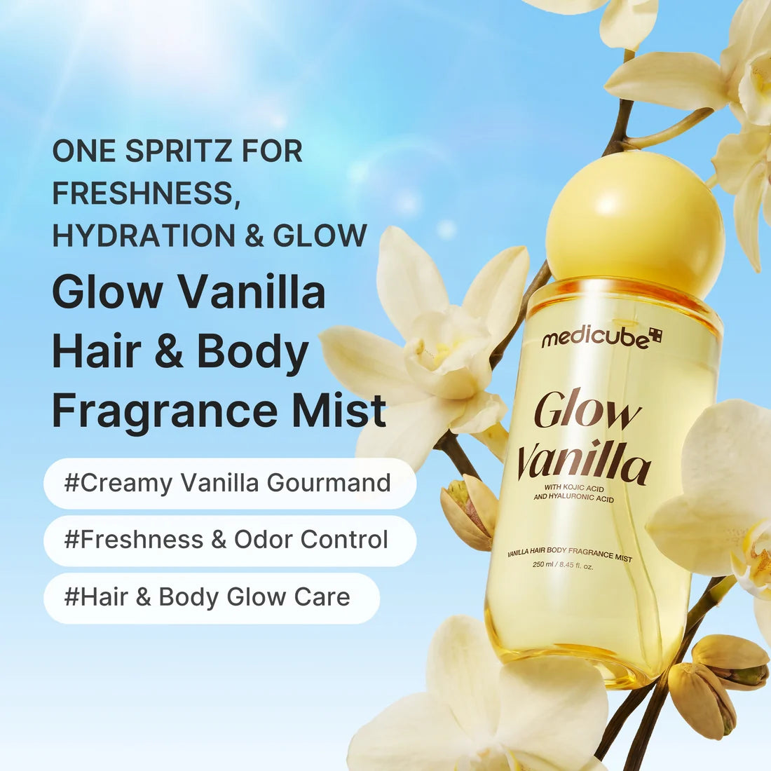 Glow Vanilla Hair & Body Fragrance Mist de Medicube