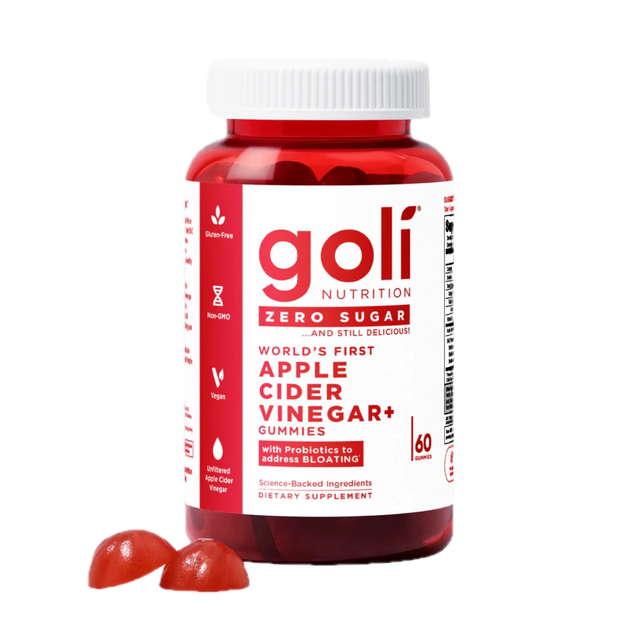 Gomitas de vinagre de manzana zero sugar de Goli