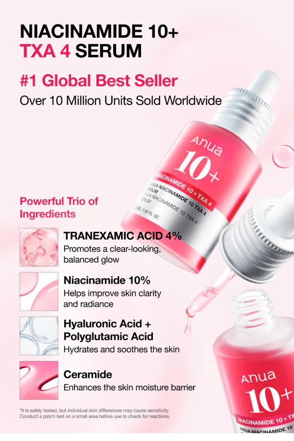 Niacinamide 10% + TXA 4% Serum de Anua