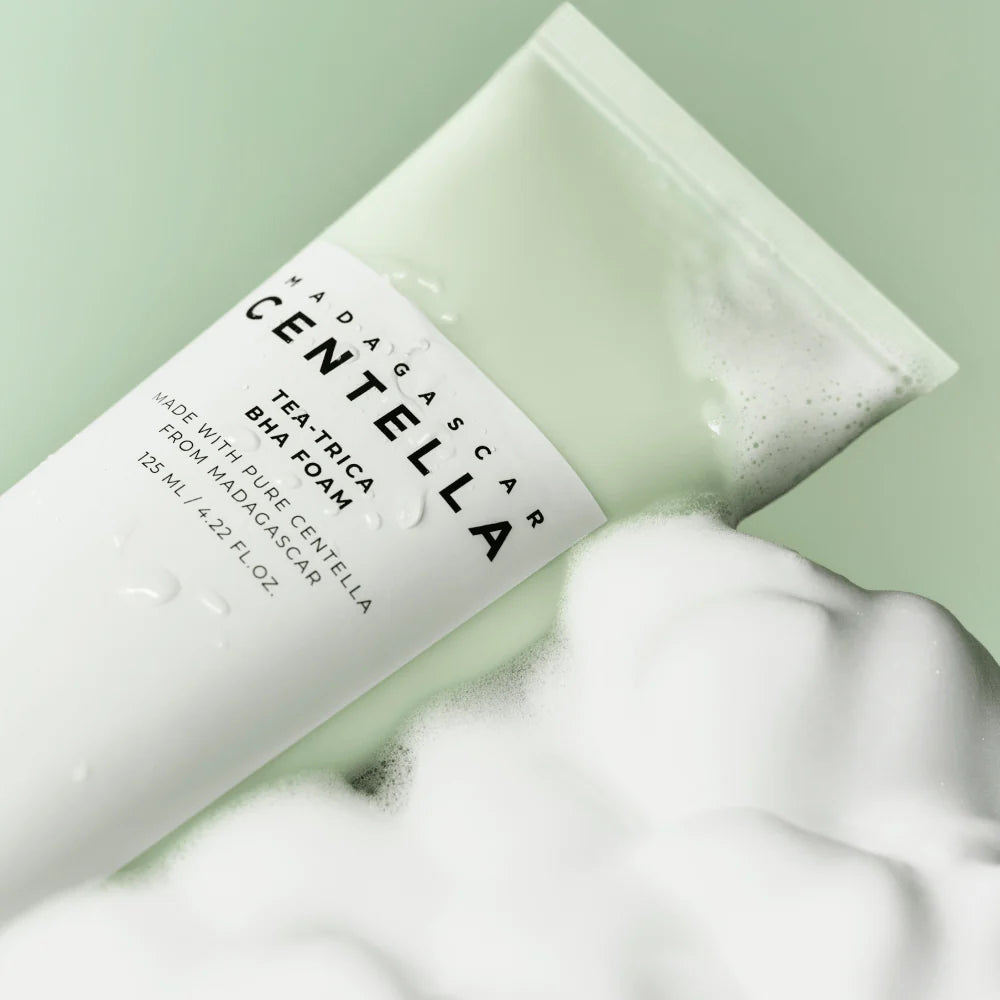 Limpiador facial Tea-Trica BHA Foam de Skin1004