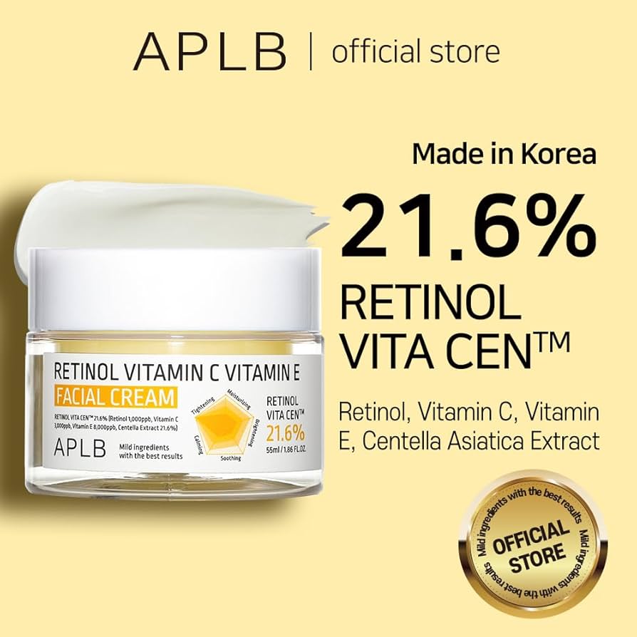 Retinol Vitamin C Vitamin E Facial Cream de APLB
