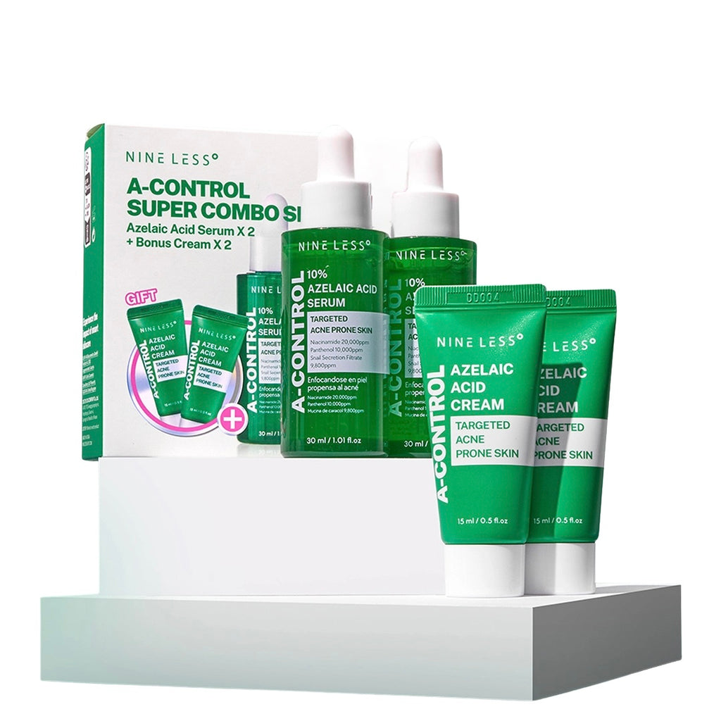 A-Control Super Combo Set: 2 serums grandes + 2 mini cremas de Nine Less