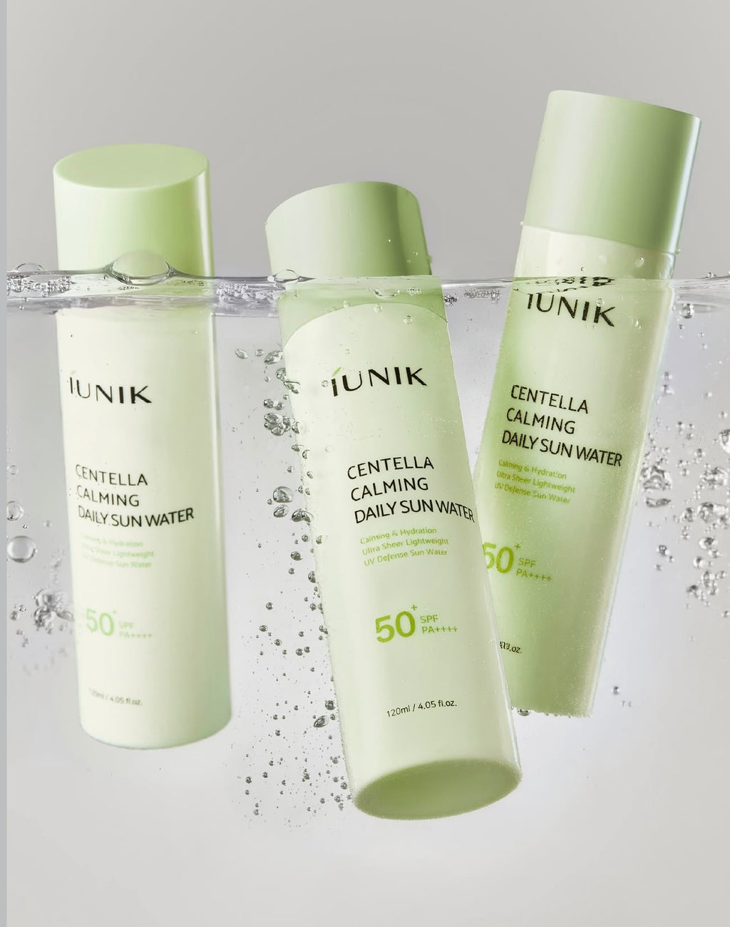 Protector solar Centella Calming Daily Sun Water de Iunik