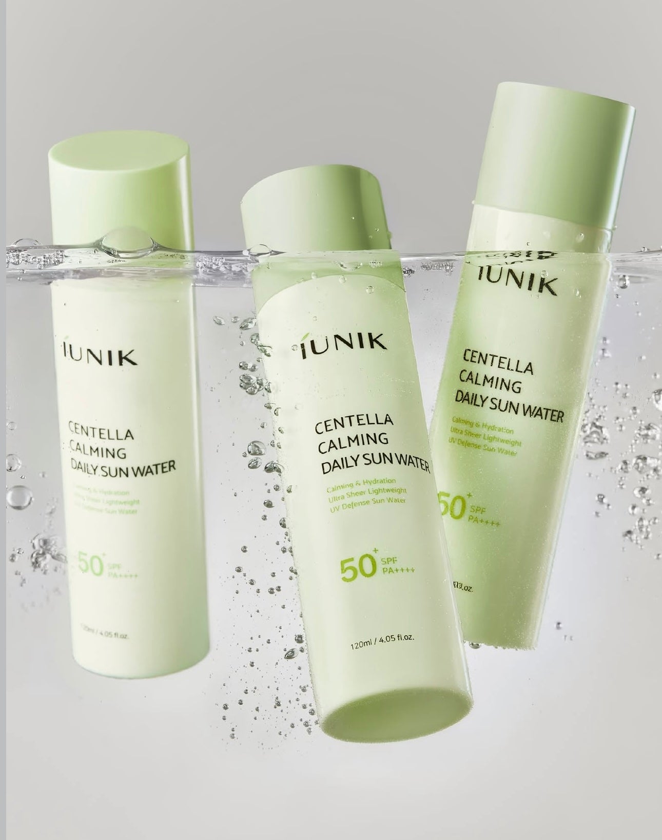 Protector solar Centella Calming Daily Sun Water de Iunik