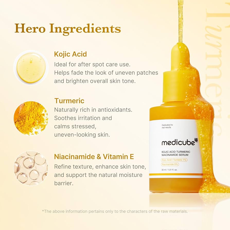 Kojic Acid Turmeric Niacinamide Capsule Serum de Medicube