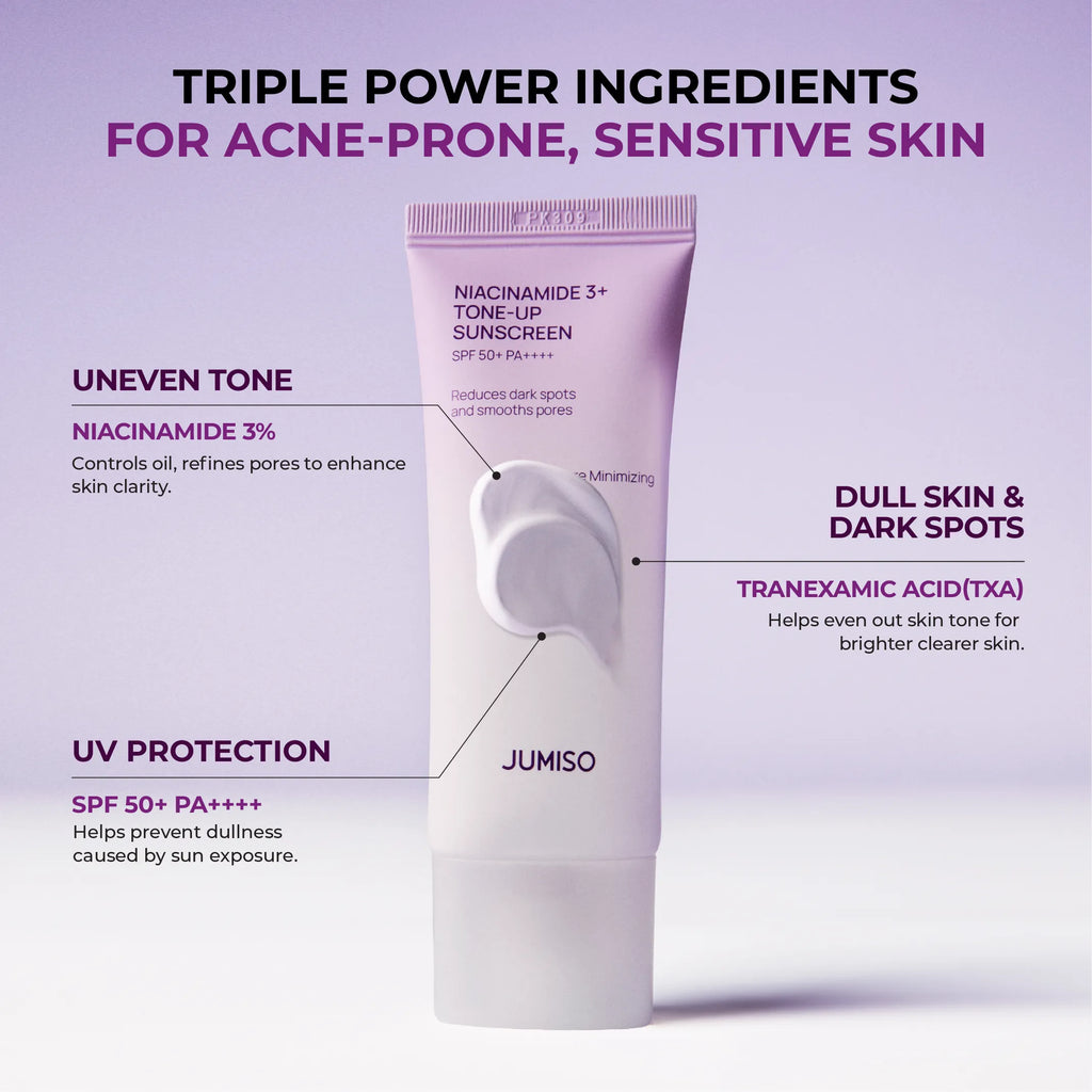 Protector solar Niacinamide 3 + Tone-up Sunscreen de Jumiso